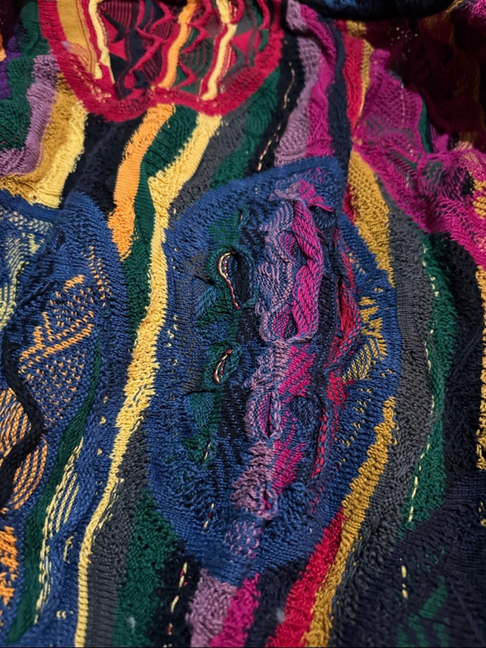 COOGI Multicolor Knit Sweater with Black Trim - Picture 7 of 8